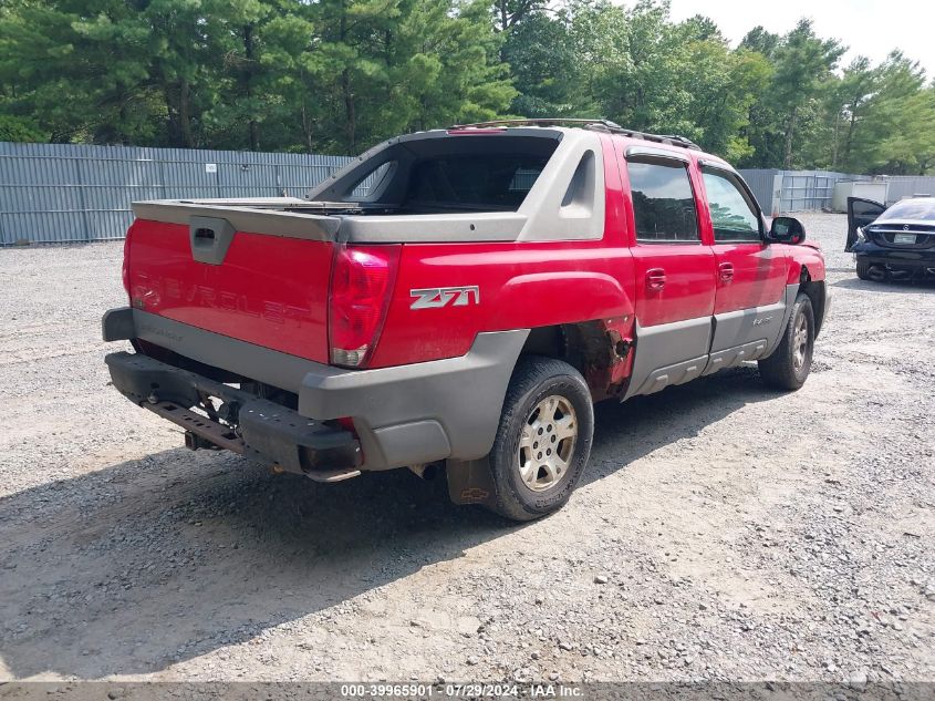 3GNEK13T92G169693 | 2002 CHEVROLET AVALANCHE 1500