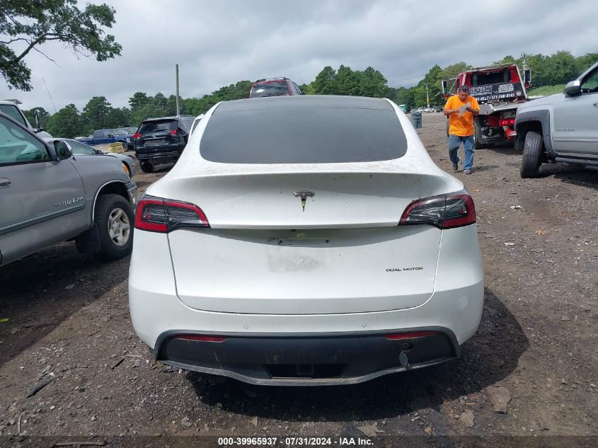 2021 TESLA MODEL Y LONG RANGE DUAL MOTOR ALL-WHEEL DRIVE - 5YJYGDEE6MF255074