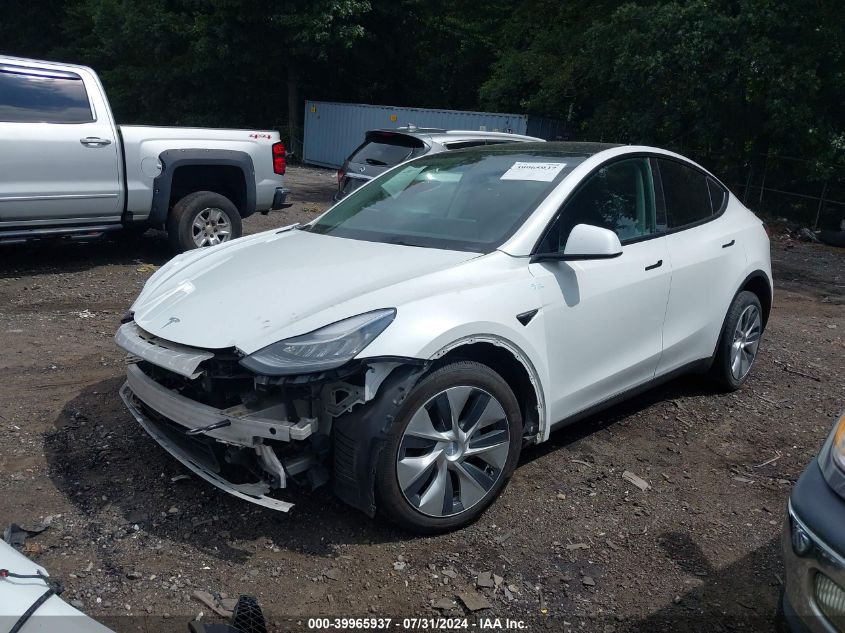 2021 TESLA MODEL Y LONG RANGE DUAL MOTOR ALL-WHEEL DRIVE - 5YJYGDEE6MF255074