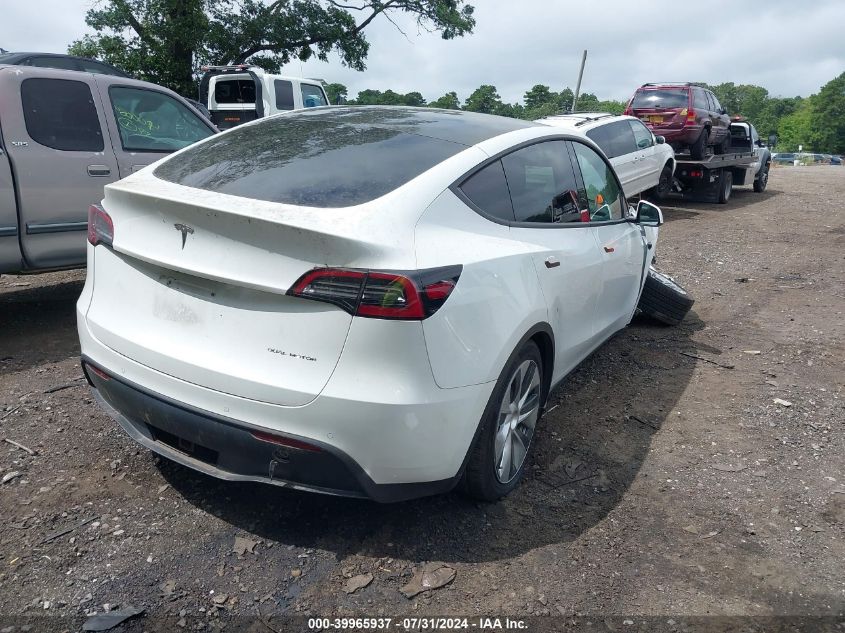 2021 TESLA MODEL Y LONG RANGE DUAL MOTOR ALL-WHEEL DRIVE - 5YJYGDEE6MF255074