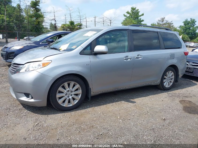 2016 Toyota Sienna Xle 7 Passenger VIN: 5TDDK3DC8GS140337 Lot: 39965944