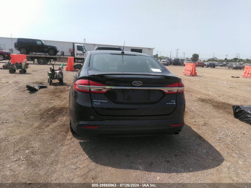 2018 FORD FUSION HYBRID VIN: 3FA6P0LU7JR155270