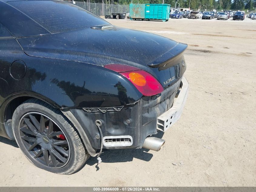 2002 Lexus Sc 430 VIN: JTHFN48Y020026726 Lot: 39966009