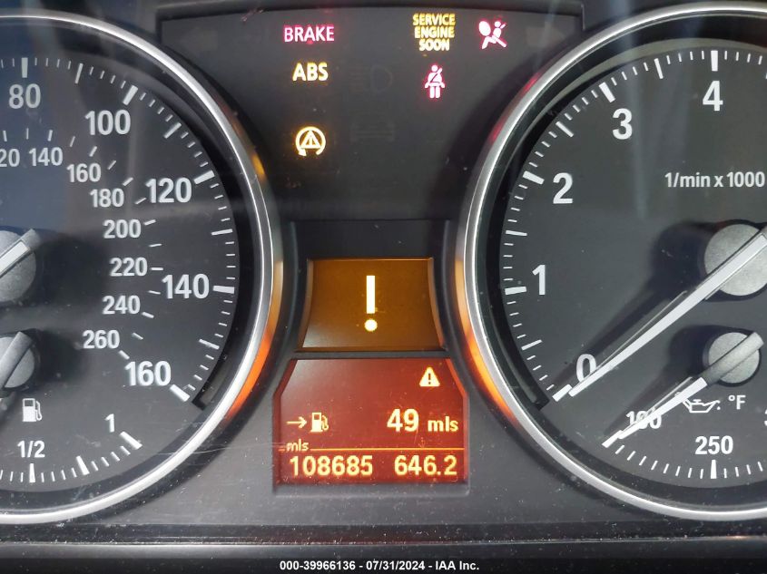 2008 BMW 328I I Sulev VIN: WBAWR33578P151703 Lot: 39966136