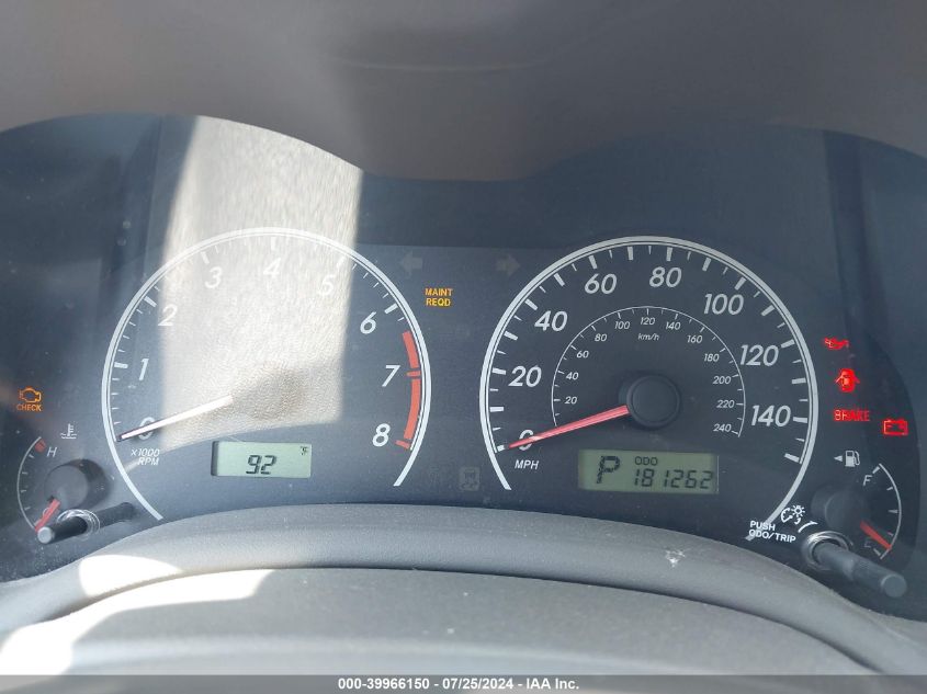 2009 Toyota Corolla Le VIN: 1NXBU40E19Z010862 Lot: 39966150