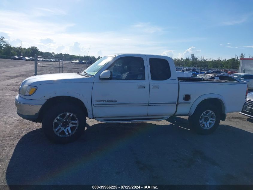 2000 Toyota Tundra Access Cab Limited VIN: 5TBRT3812YS088676 Lot: 39966225