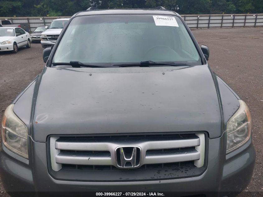 2007 Honda Pilot Ex VIN: 5FNYF184X7B000498 Lot: 39966227