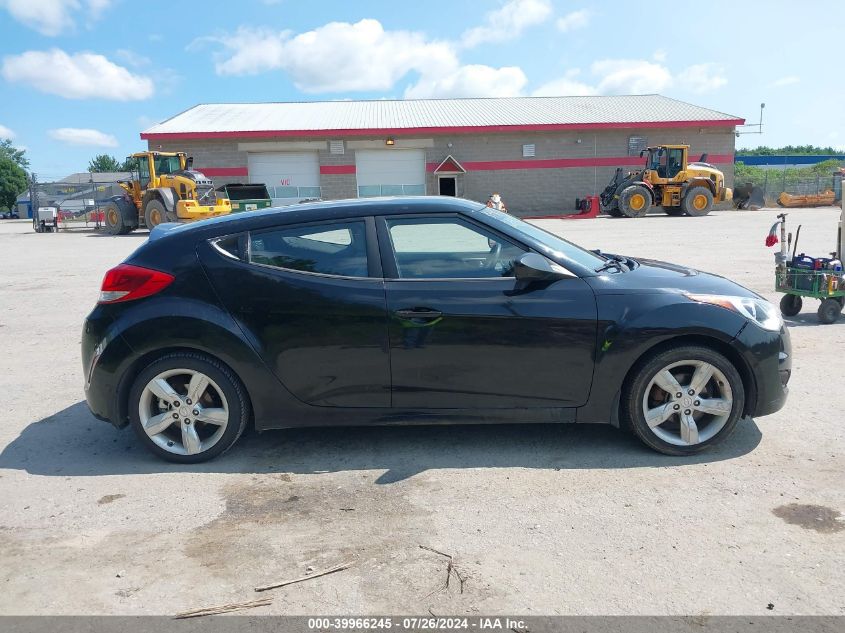 2012 Hyundai Veloster Base W/Gray VIN: KMHTC6AD3CU028232 Lot: 39966245