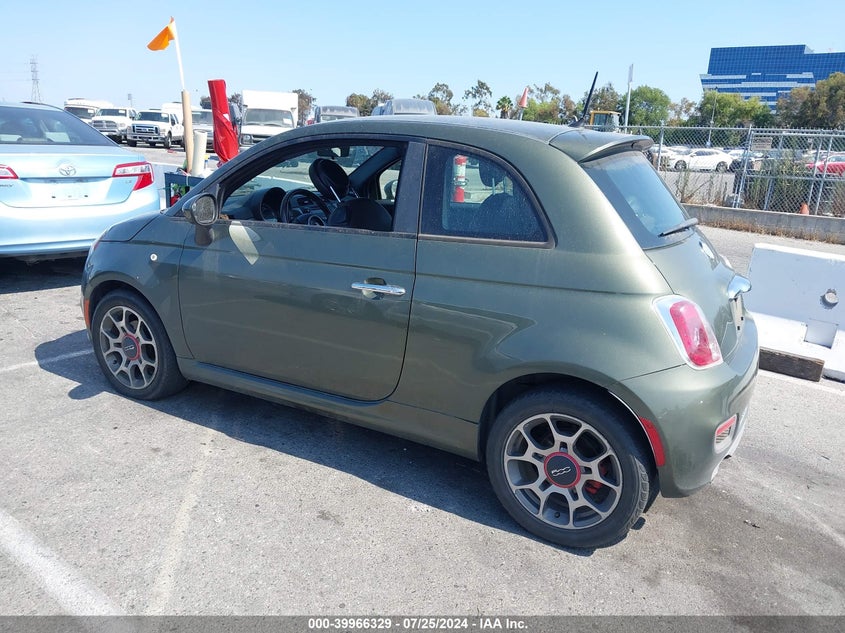 2012 Fiat 500 Sport VIN: 3C3CFFBR8CT287898 Lot: 39966329