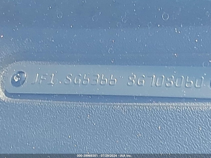 2008 Subaru Forester 2.5X VIN: JF1SG63668G708060 Lot: 39966351