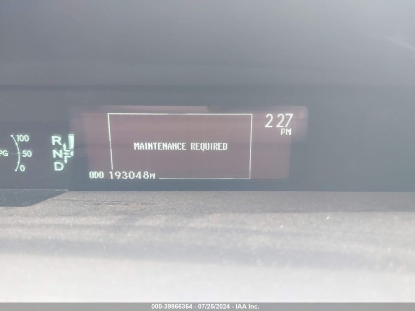 2013 Toyota Prius Two VIN: JTDKN3DU1D1649864 Lot: 39966364