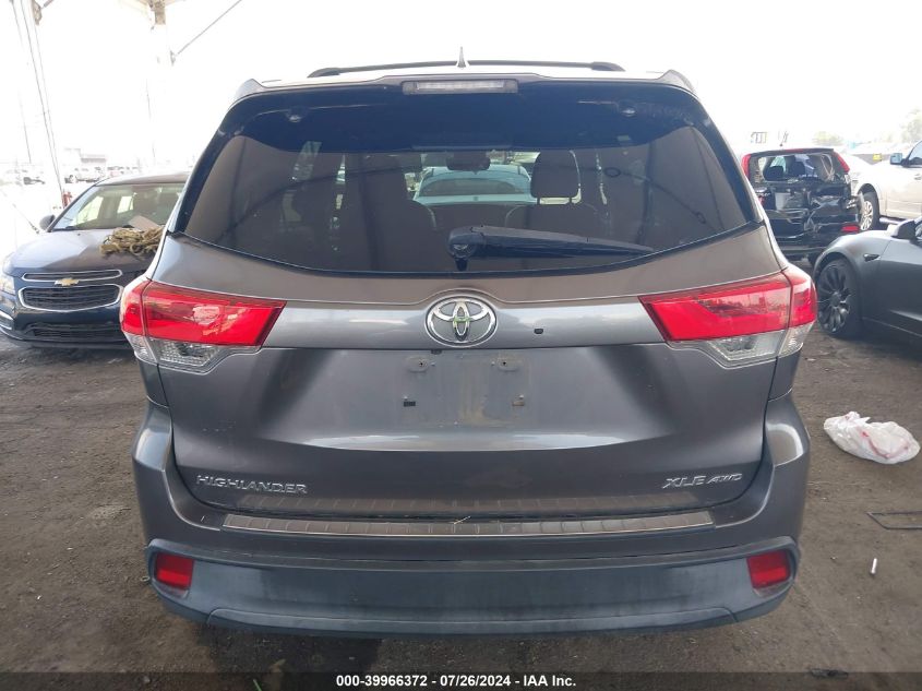 2017 TOYOTA HIGHLANDER XLE - 5TDJZRFH4HS460749