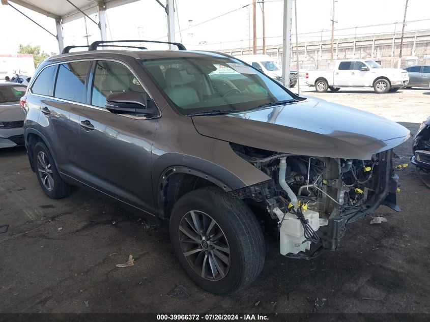 2017 TOYOTA HIGHLANDER XLE - 5TDJZRFH4HS460749