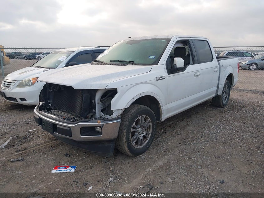 VIN 1FTEW1CPXJKF55837 2018 FORD F-150 LARIAT