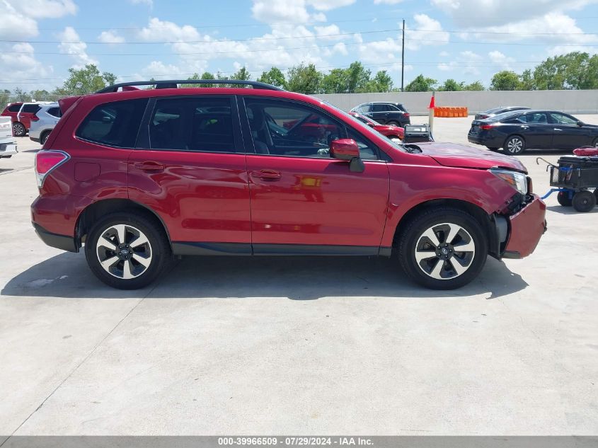 2018 Subaru Forester 2.5I Premium VIN: JF2SJADC7JH587110 Lot: 39966509