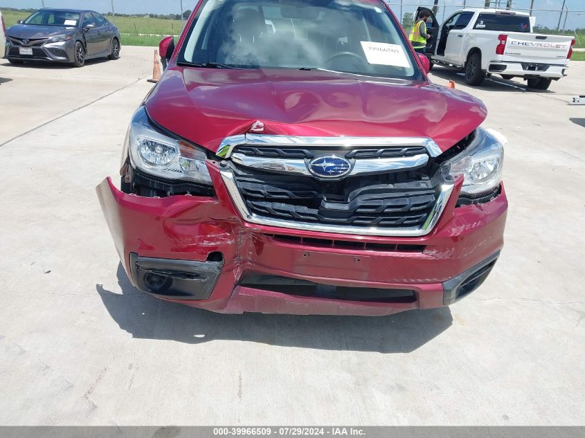 2018 Subaru Forester 2.5I Premium VIN: JF2SJADC7JH587110 Lot: 39966509