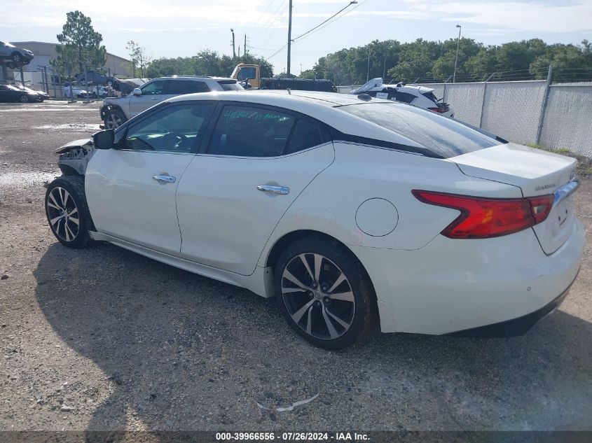 2017 Nissan Maxima 3.5S/Sv/Sl/Sr/Plat VIN: 1N4AA6AP2HC407088 Lot: 39966556