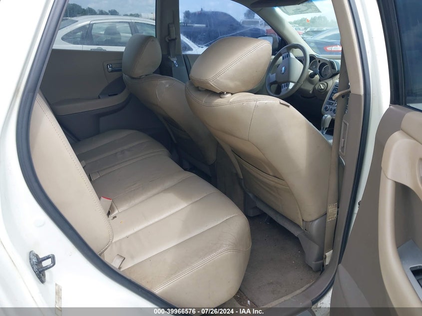 2007 Nissan Murano Sl VIN: JN8AZ08T87W523562 Lot: 39966576