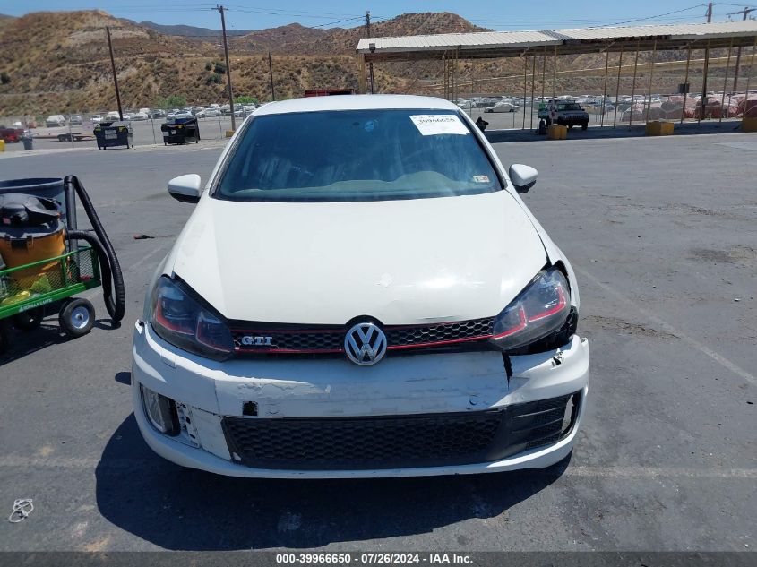 2012 Volkswagen Gti 4-Door VIN: WVWHV7AJXCW002604 Lot: 39966650