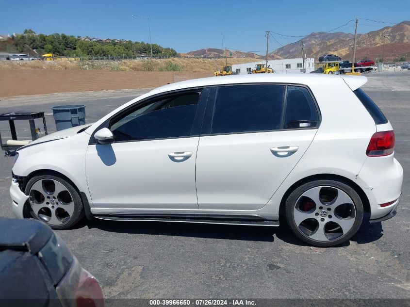 2012 Volkswagen Gti 4-Door VIN: WVWHV7AJXCW002604 Lot: 39966650