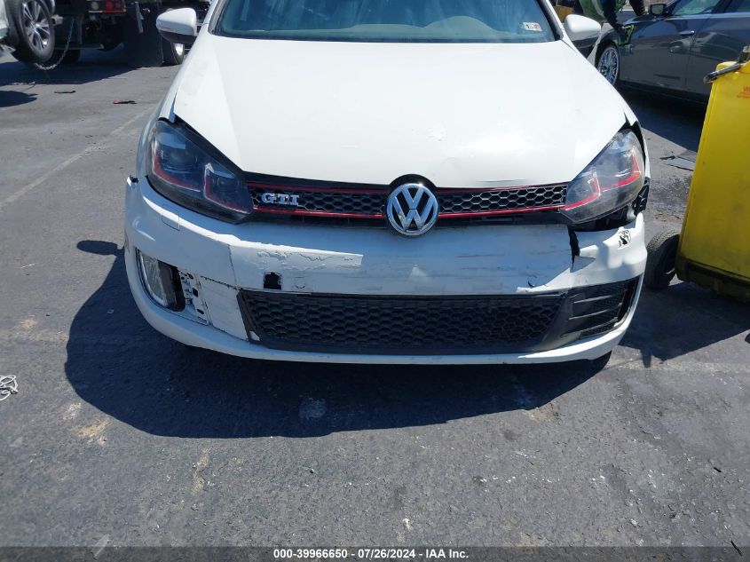 2012 Volkswagen Gti 4-Door VIN: WVWHV7AJXCW002604 Lot: 39966650