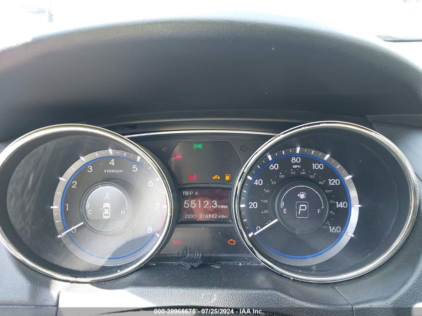 2013 Hyundai Sonata Se VIN: 5NPEC4AC8DH665220 Lot: 39966675