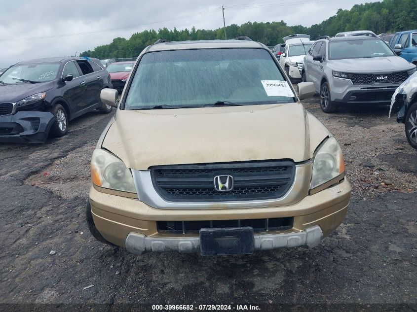 2005 Honda Pilot Ex-L VIN: 2HKYF18625H524227 Lot: 39966682