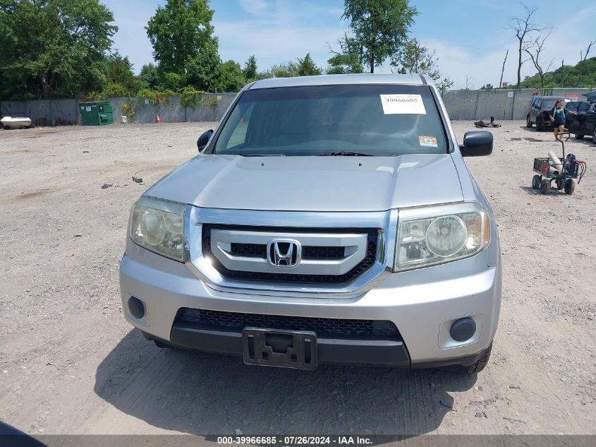 2010 Honda Pilot Lx VIN: 5FNYF4H27AB003687 Lot: 39966685