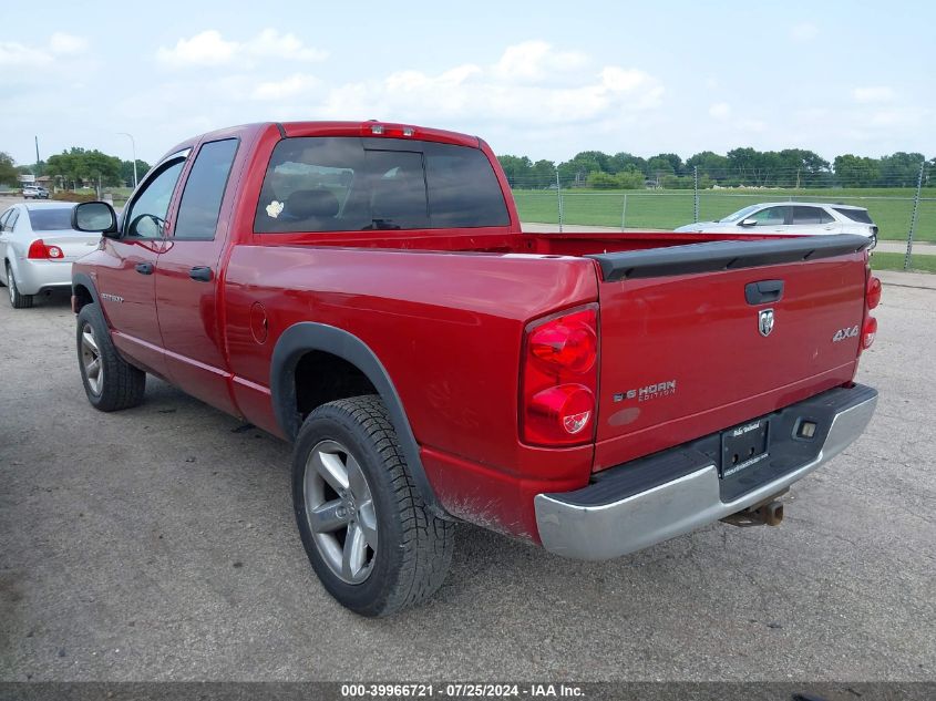 2007 Dodge Ram 1500 Slt/Trx4 Off Road/Sport VIN: 1D7HU18237S240828 Lot: 39966721