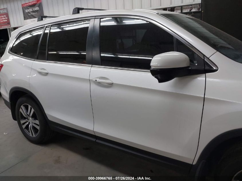 2016 Honda Pilot Exl VIN: 5FNYF6H54GB107214 Lot: 39966765