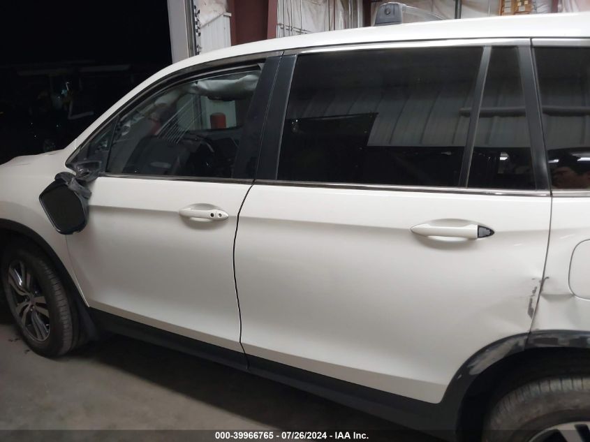 2016 Honda Pilot Exl VIN: 5FNYF6H54GB107214 Lot: 39966765