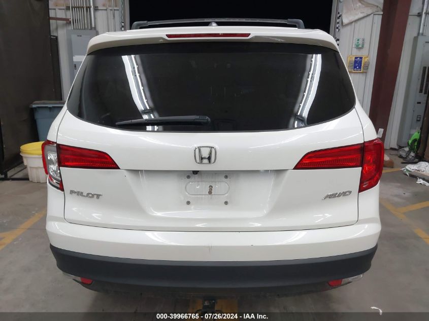 2016 Honda Pilot Exl VIN: 5FNYF6H54GB107214 Lot: 39966765