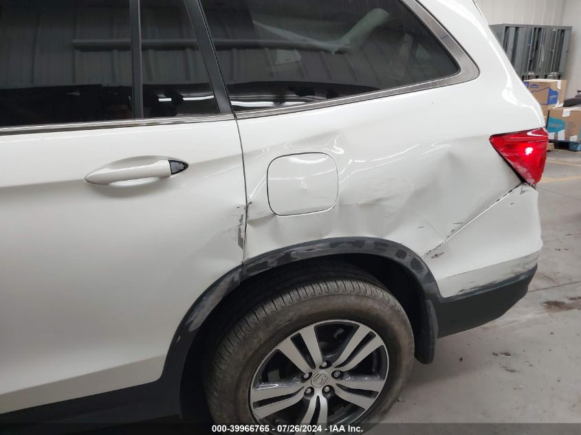 2016 Honda Pilot Exl VIN: 5FNYF6H54GB107214 Lot: 39966765