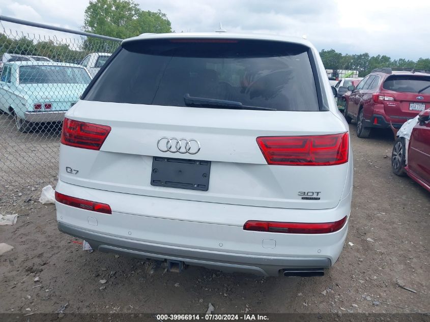 2018 Audi Q7 3.0T Premium VIN: WA1VAAF77JD022871 Lot: 39966914