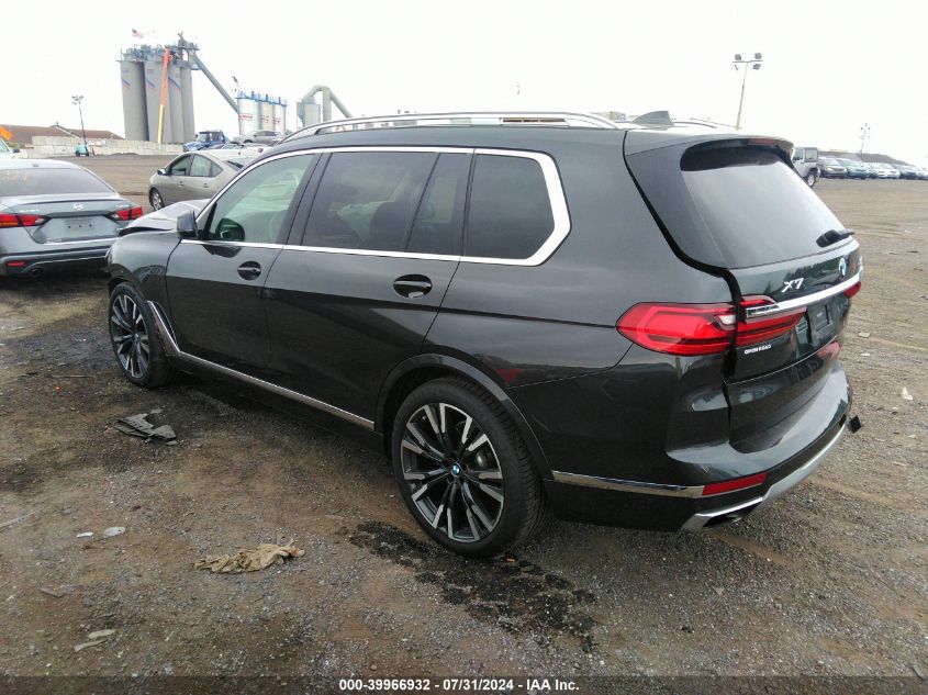 VIN 5UXCW2C04M9G12837 2021 BMW X7, Xdrive40I no.3