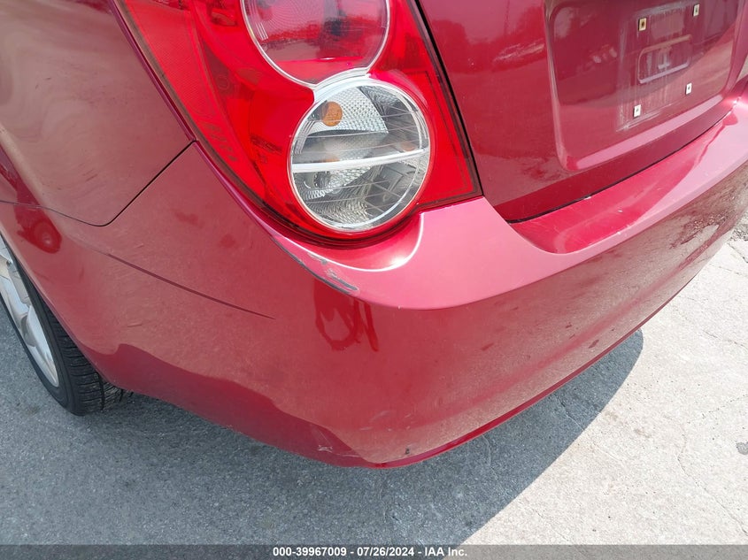 2012 Chevrolet Sonic 2Lz VIN: 1G1JE5SH0C4155529 Lot: 39967009