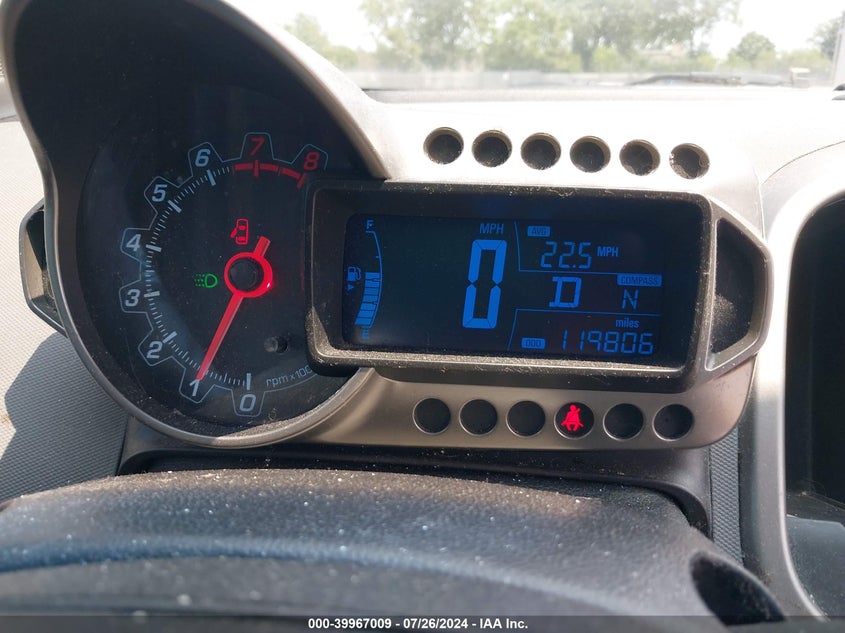 2012 Chevrolet Sonic 2Lz VIN: 1G1JE5SH0C4155529 Lot: 39967009