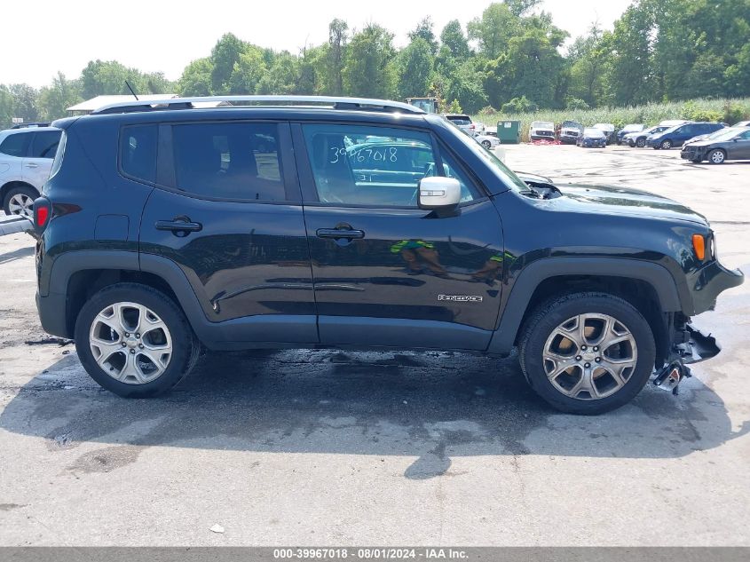 2016 Jeep Renegade Limited VIN: ZACCJBDT7GPD46576 Lot: 39967018