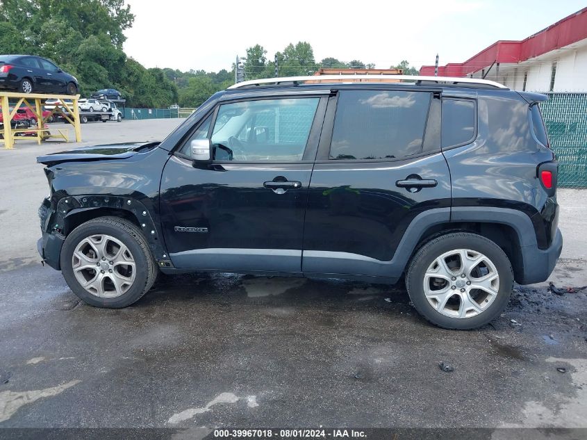 2016 Jeep Renegade Limited VIN: ZACCJBDT7GPD46576 Lot: 39967018