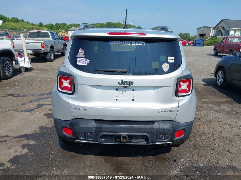 2017 Jeep Renegade Limited 4X4 VIN: ZACCJBDB9HPF79612 Lot: 39967019