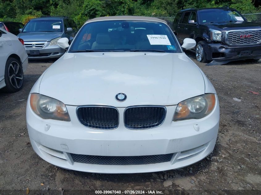 2011 BMW 128I VIN: WBAUN1C5XBVH82250 Lot: 39967040