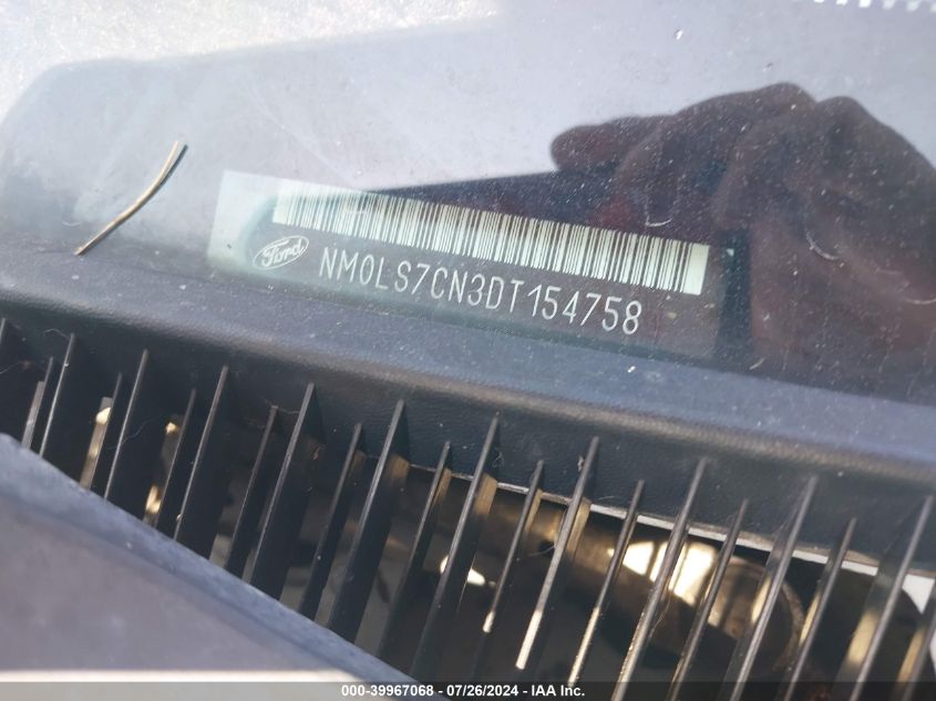 2013 Ford Transit Connect Xl VIN: NM0LS7CN3DT154758 Lot: 39967068