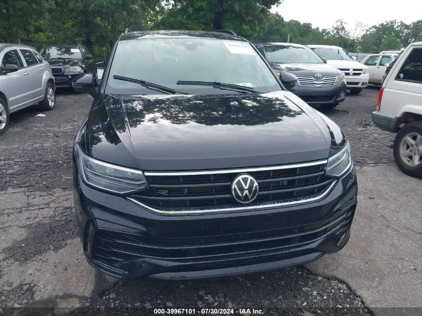 2022 VOLKSWAGEN TIGUAN 2.0T SE R-LINE BLACK - 3VV8B7AX9NM005091