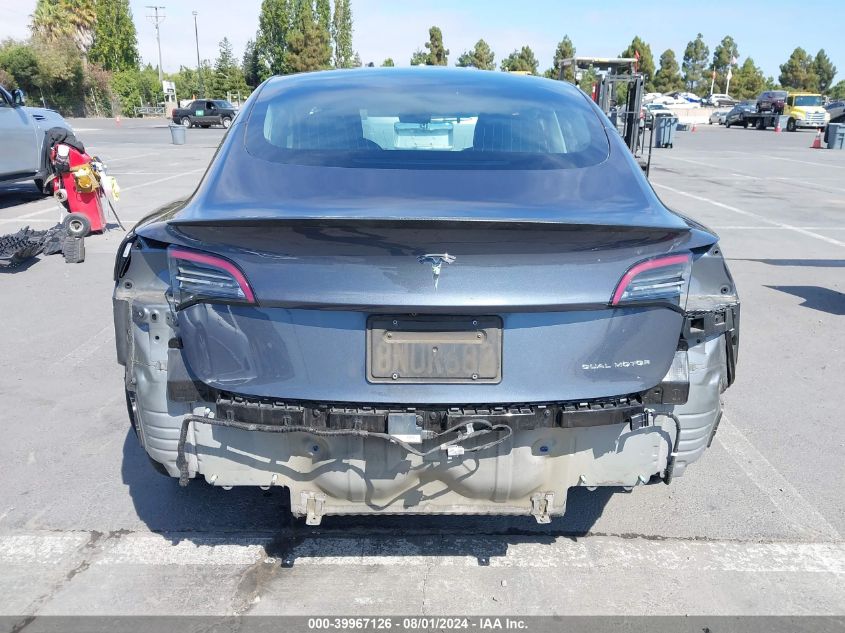 2020 Tesla Model 3 Long Range Dual Motor All-Wheel Drive VIN: 5YJ3E1EB0LF638821 Lot: 39967126