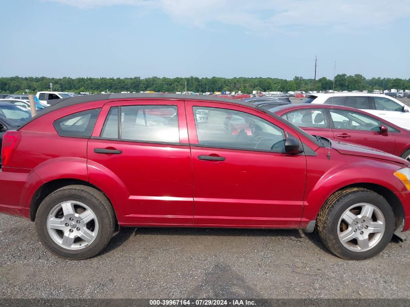 2008 Dodge Caliber Se VIN: 1B3HB28B58D758565 Lot: 39967164