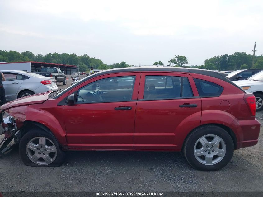 2008 Dodge Caliber Se VIN: 1B3HB28B58D758565 Lot: 39967164