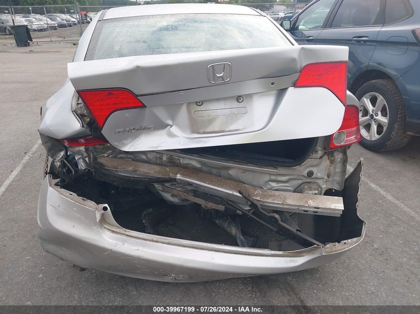 2008 Honda Civic Sdn Lx VIN: 1HGFA16508L108176 Lot: 39967199