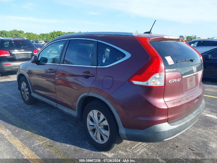 2012 Honda Cr-V Ex-L VIN: 5J6RM3H70CL003606 Lot: 39967236