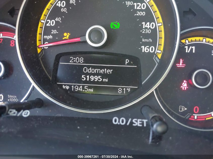 2016 VOLKSWAGEN BEETLE 1.8T DUNE - 3VWS17AT1GM632145