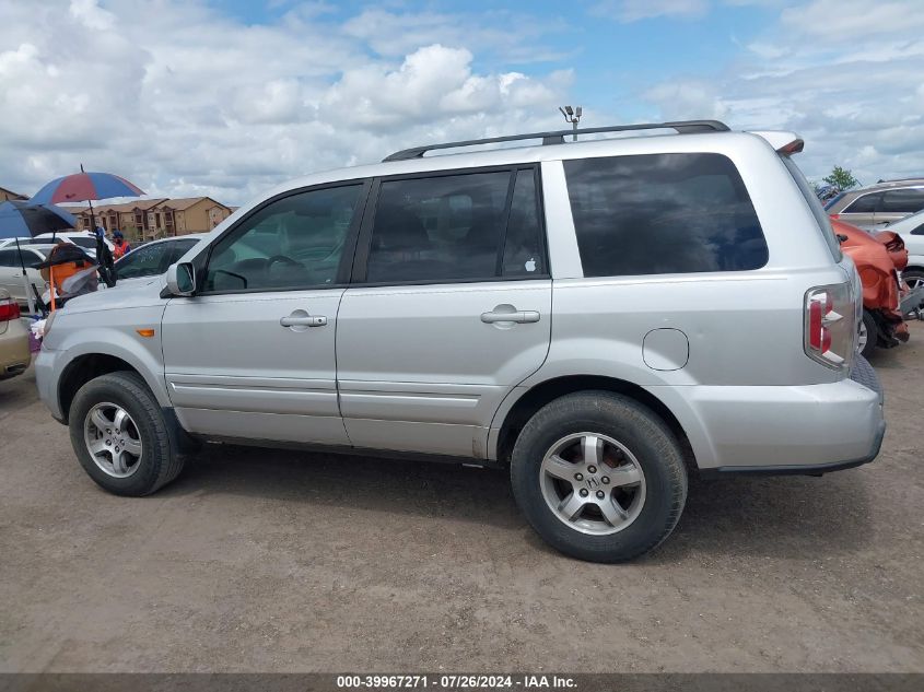 2007 Honda Pilot Exl VIN: 5FNYF28617B018671 Lot: 39967271